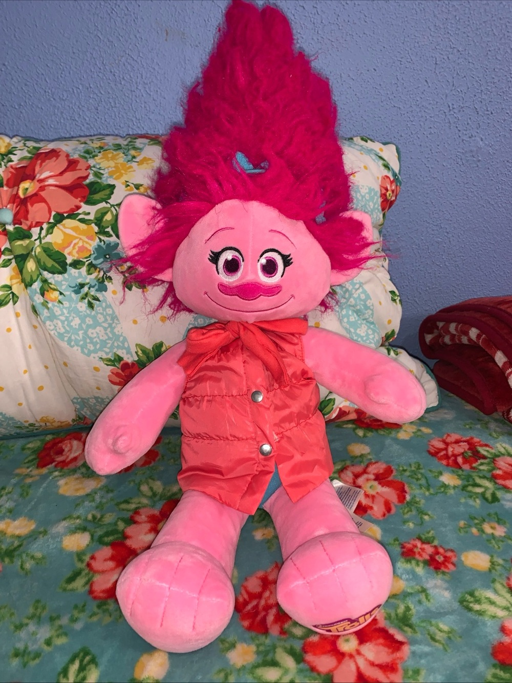 DreamWorks Trolls Poppy Build A Bear Pink Plush 24 Inch